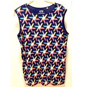 Jonathan Adler Graphic Sleeveless Top - Size L